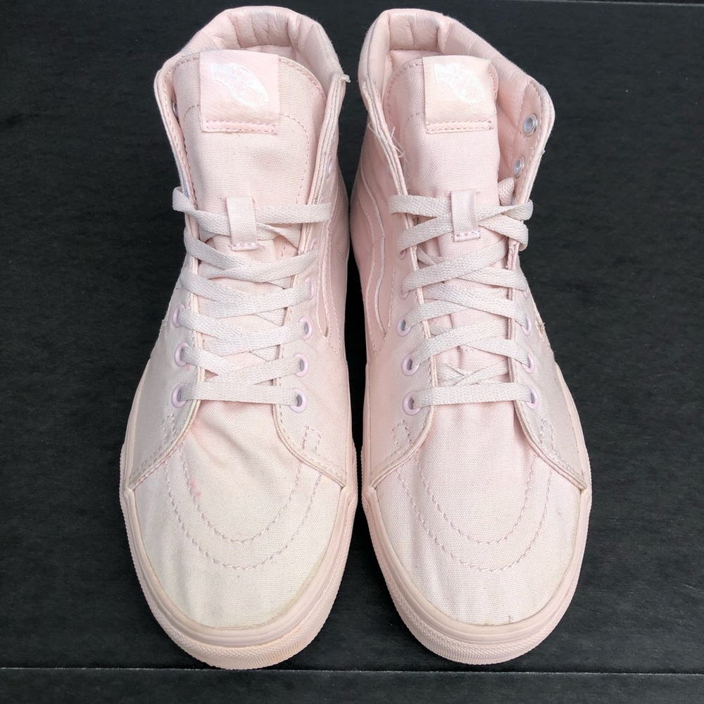 Women's Vans Sk8 Hi Pink High Top Shoes Size 10 - Picture 5 of 8